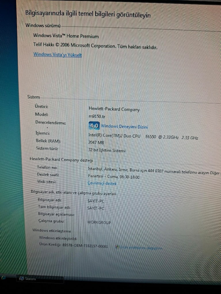 Hp intel core 2 duo masaüstü bilgisayar 19 inç samsunğ ekran - 5