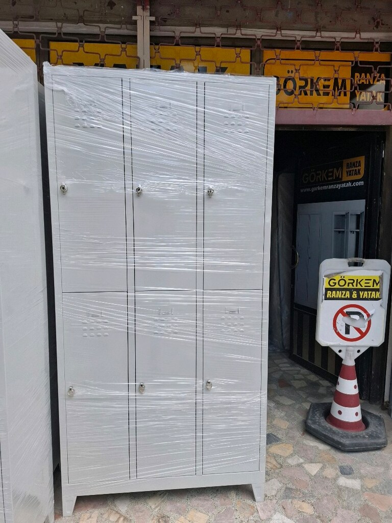 6 KAPILI METAL PERSONEL SOYUNMA DOLABI UCRETSİZ TESLİMAT - 2
