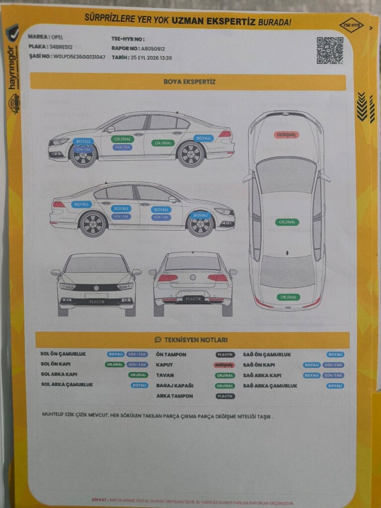 Doktordan tek değişenli Opel Astra - 8