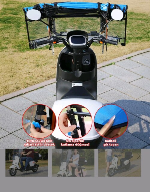 motorsiklet tentesi branda yağmurluk güneşlik