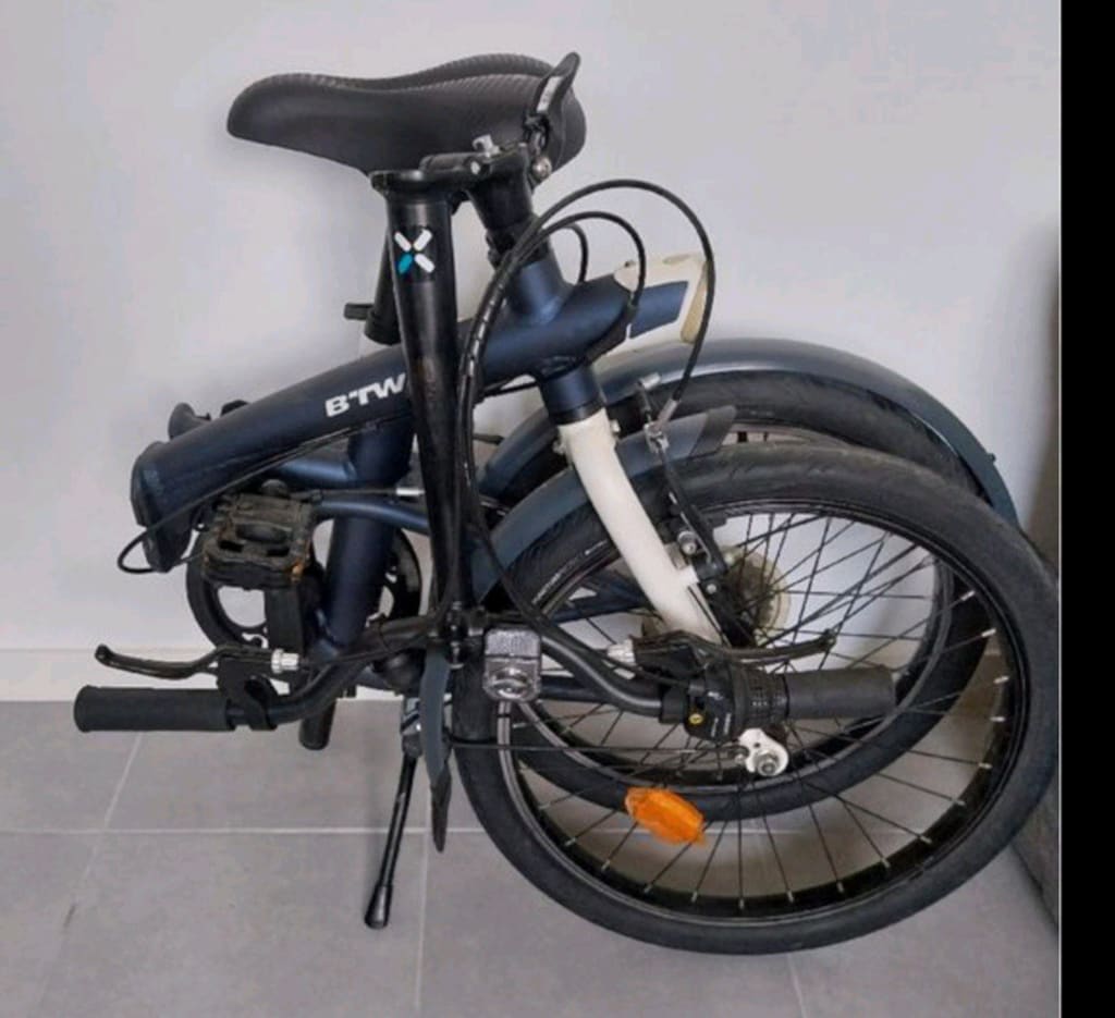 BTWİN TILTY 500 serisi 20 jant katlanır Shimano 7 vites alüminyum . - 4