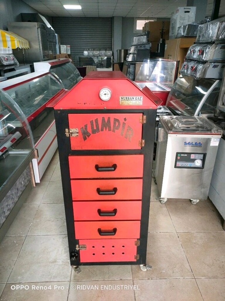 kumpir fırını tüplü ısıtmalı kumpir fırın kumpir makinesi - 4