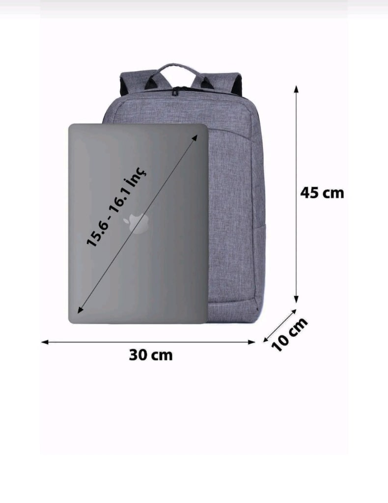 Beutel Notebook Bilgisayar Laptop Sırt Çantası - Gri - 3