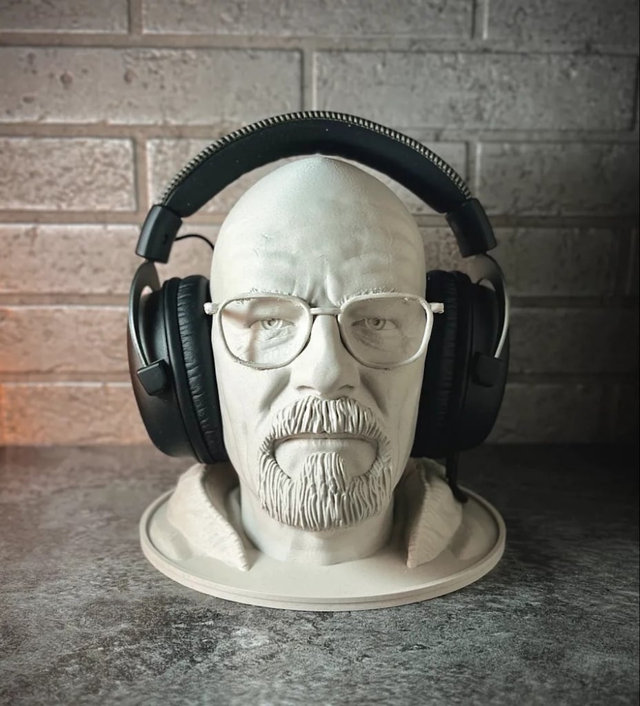 Walter White (Heisenberg) Kulaklık Standı – 3D Baskı 24 cm - 3