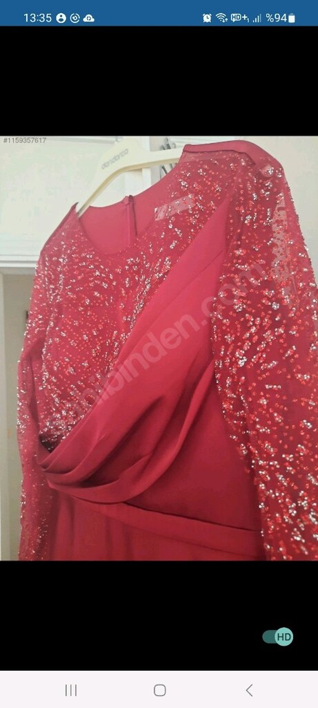 Abiye Bordo Renk - 2