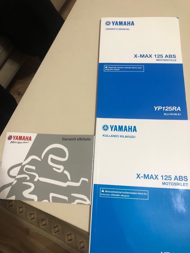 YAMAHA XMAX 125 KUYRUK GRENAJI ve kitapçık - 4