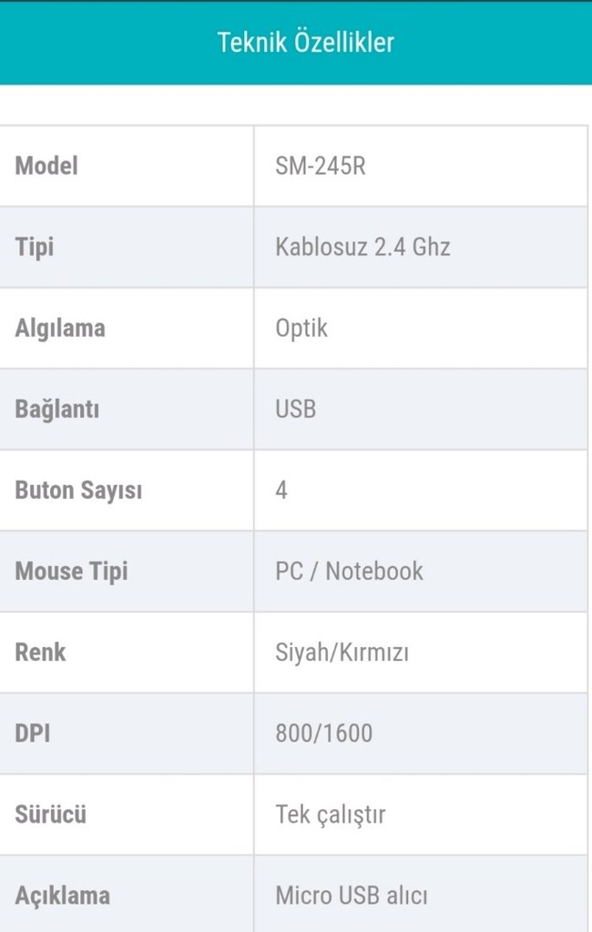 Everest Sm-245r Nano Optik Kırmızı/Siyah Kablosuz Mouse - 4