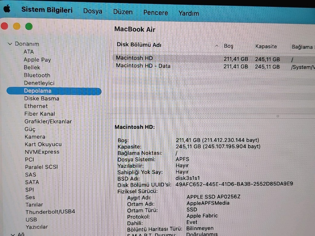 17 AY GARANTİLİ MACBOOK AİR M4 ÇİP PİL DEVRİ 78 - 8