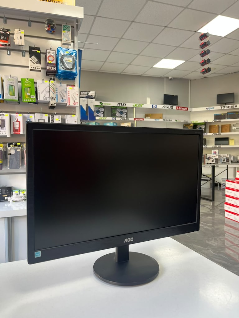AOC 18.5 Inç Slim LED Monitör - Temiz İkinci El / Çalışır Durumda - 2