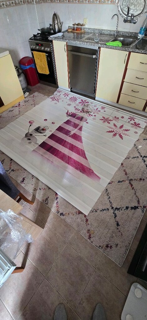 stor perde 210x200 temiz sağlam aparatı tam