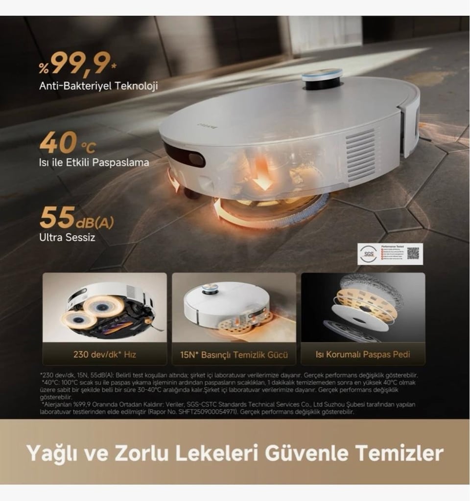 DREAME X60 ULTRA COMPLETE OTOMATİK SÜPÜRGE - 7