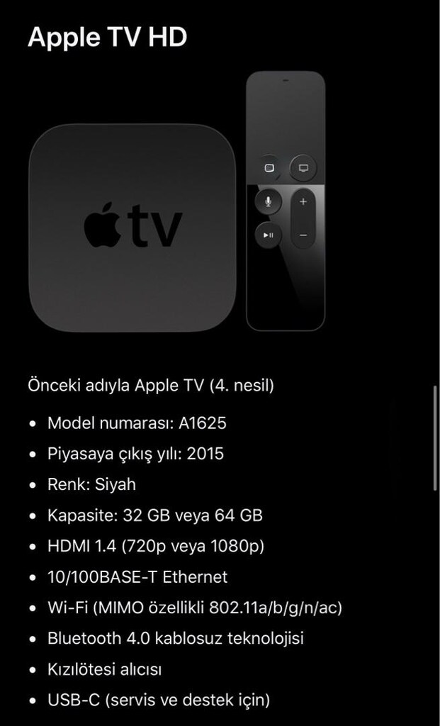 Aplle Tv A1625 4.Nesil 64gb - 5