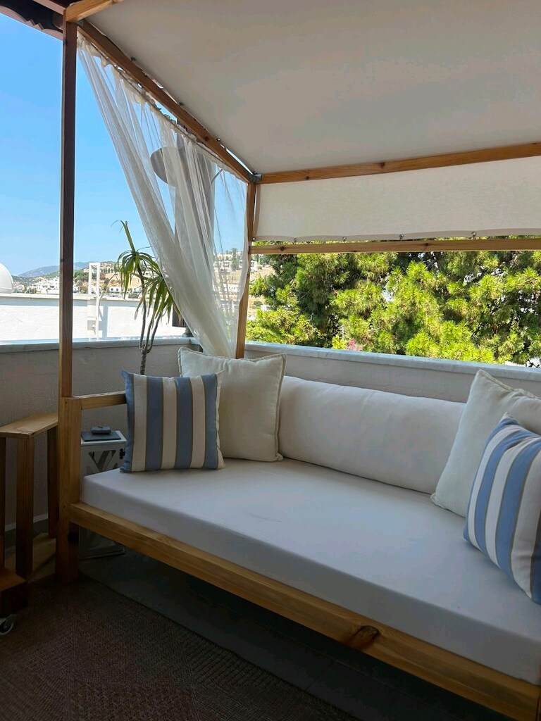 Gölgelikli Bahçe Yatağı-Gölgelikli Daybed-Gölgelikli Bahçe Koltuğu - 2