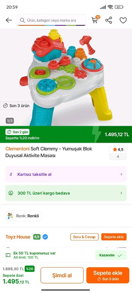 Aktivite masası Bebek masası - 3