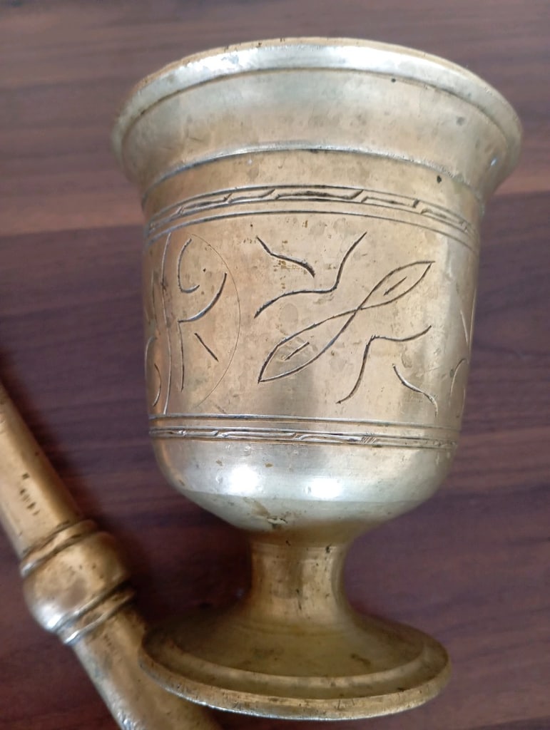 Antika, Büyük Boy, Pirinç Havan - 4