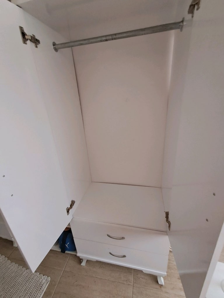 iki kapili beyaz gardrop. White wardrobe. 180cm×72cm - 2