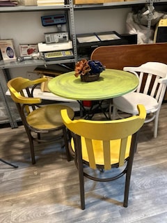 Masa Sandalye Takımı gercek ahsap cafe bahce masa sandalye - 5