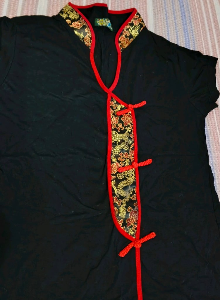 Siyah Gant Kısa kollu Kız Çocuk Kimono - 3