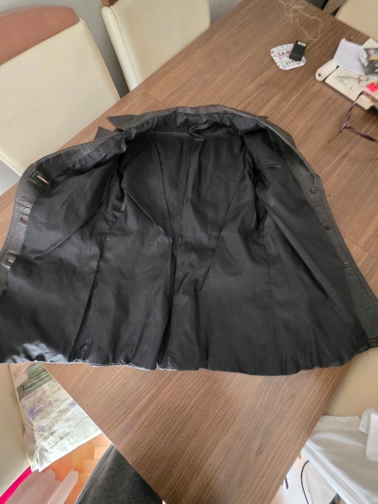 kahverengi vintage deri ceket kusursuz — görsel 10/18