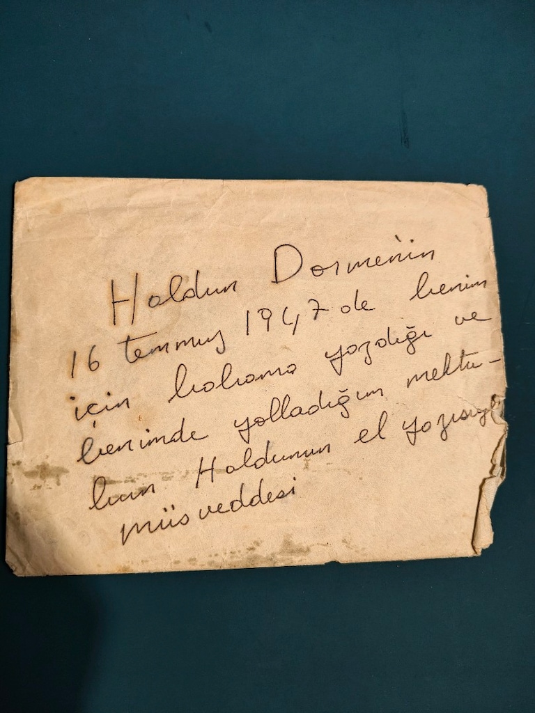 Haldun Dormen 1947 Orijinal El Yazması Mektup | 16 Temmuz 1947 Arşivli