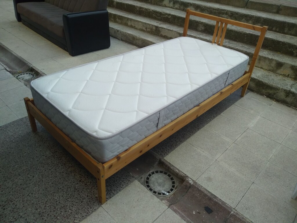 IKEA 90x190 KARYOLA + YATAŞ KALİTELİ YATAK (TAKIM - SIFIR AYARINDA) - 4