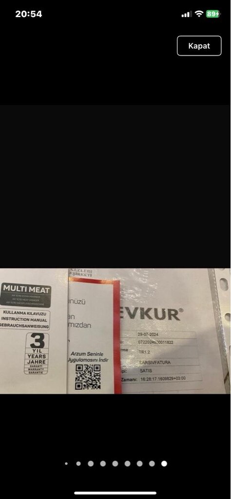 Arzum AR1076 Multi Meat kıyma makinası - 7