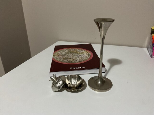 Orijinal Danimarka Damgalı Minimalist Şamdan Seti (Danish Malm) Antika