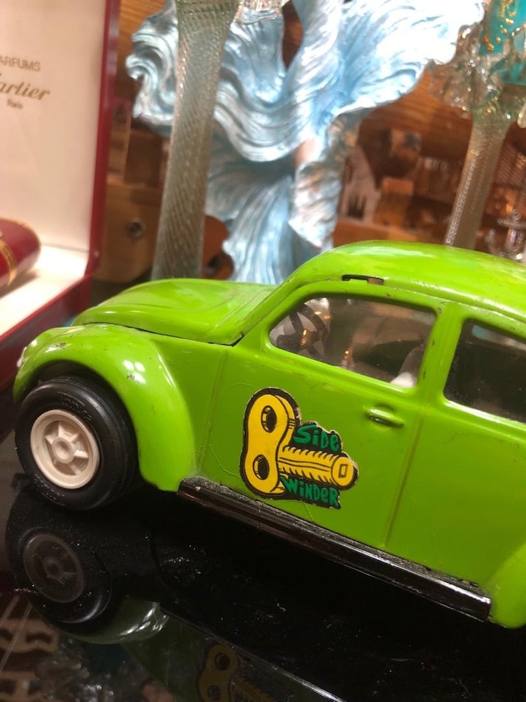 Vintage Tonka Volkawage (Side Winder) Beetle Metal Oyuncak Araba - 7