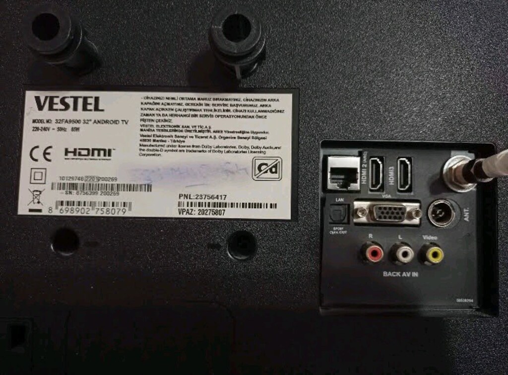 VESTEL 32 FA 9500 32" 82 Ekran Uydu Alıcılı_Full HD_ANDROİD_Smart LED_ - 3