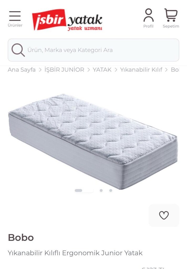 Sıfır Ayarında IKEA MYLLRAbeşik+ İşbir Yatak + koruyucu - 4