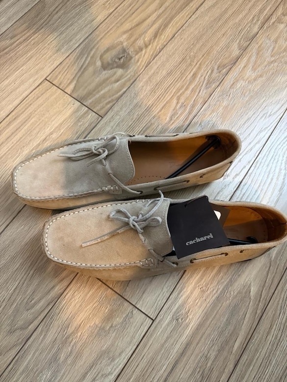 Cacharel Bej Loafer Ayakkabı / 100% Süet Deri / 45 Numara - SIFIR ÜRÜN