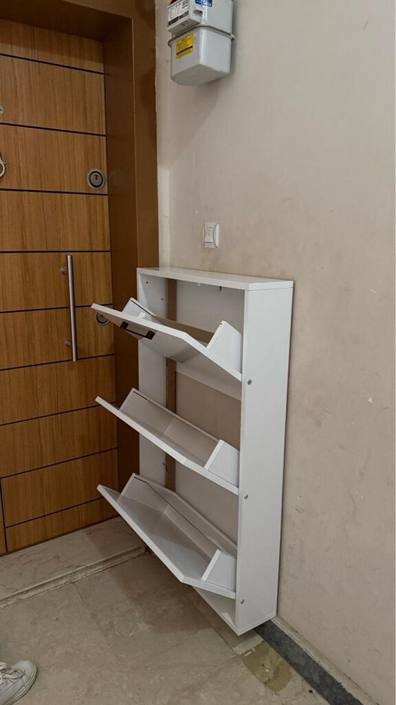 ahşap kapı önü ayakkabılık - 4