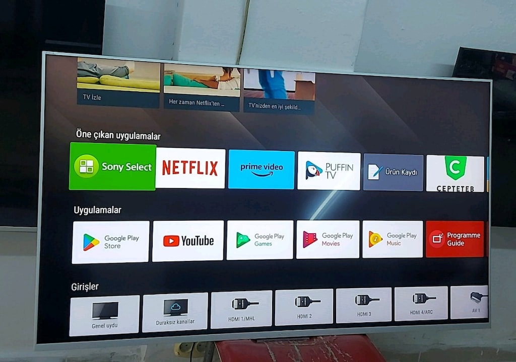 Satılık 140 ekran SONY BRAVİA ANDROİD TV gölge var papağan olduğu resi - 2