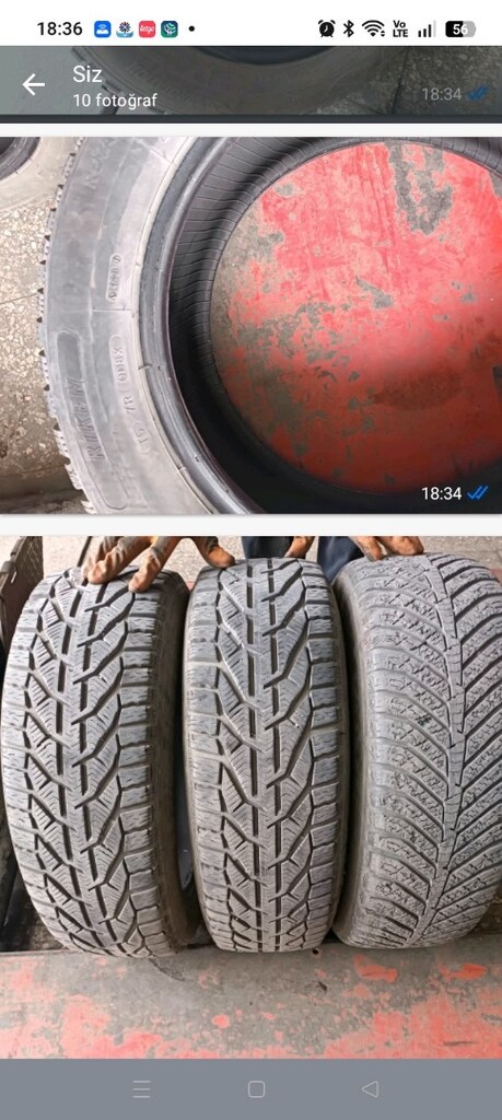 205 60R 16 JANT TOPLAM 4 ADET SAĞLAM KULLANILIR ARAÇ LASTİĞİ - 4