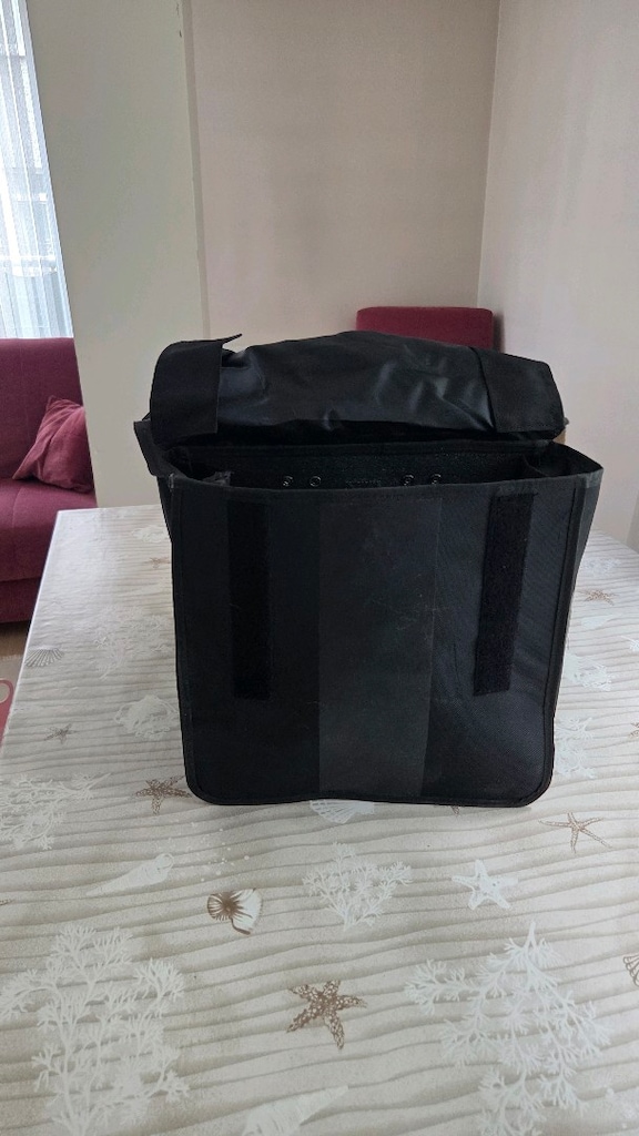 Btwin bisiklet yan çanta 2 x 20 litre siyah - 7