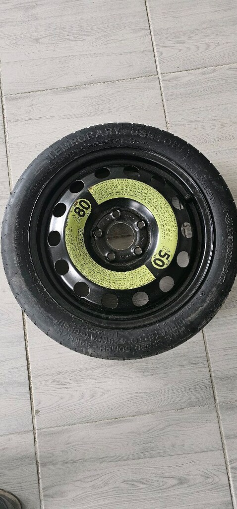 Mercedes ince stepne lastik 5×112 bijon aralığı - 7