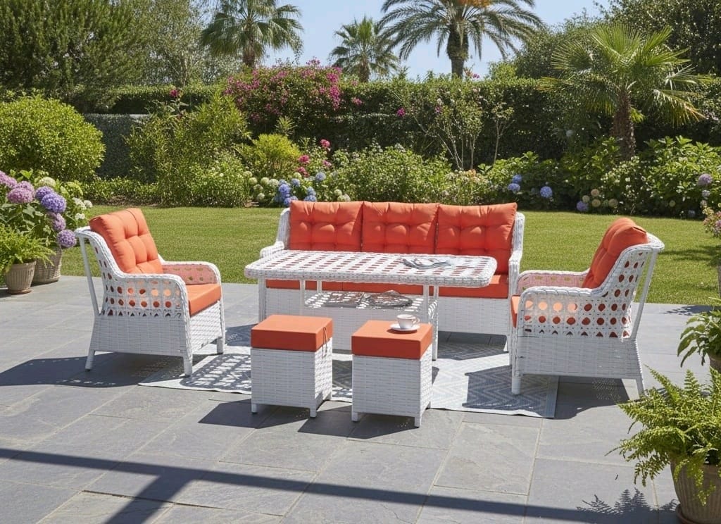 rattan bahçe balkon mobilyasi, koltuk takımı - 3