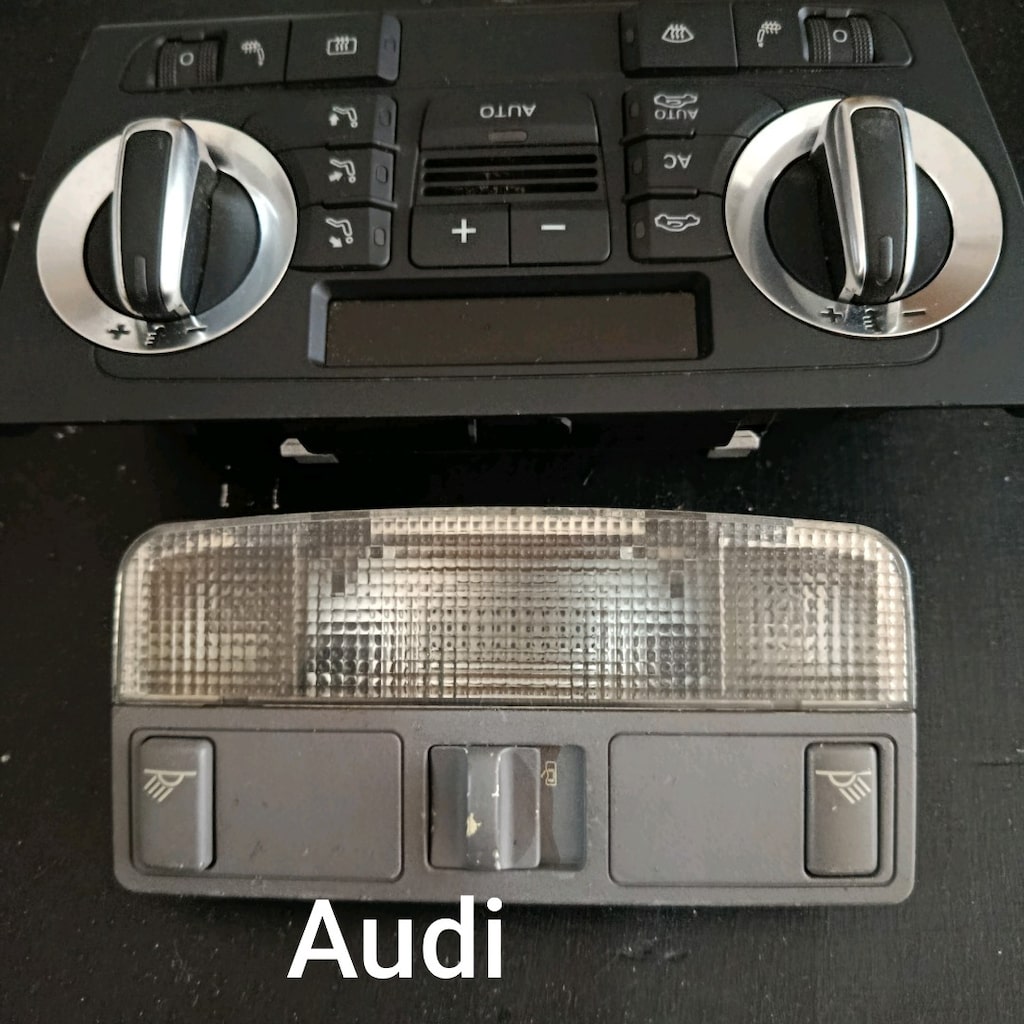 Audi A3 A4 8p klima paneli tavan lambası küllük çakmaklık esp nav tuşu - 2