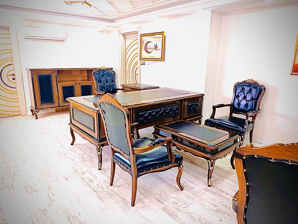 GAZİANTEP NET OFİS MOBİLYA OTTO MAKAM TAKIMI LUXRY FULL SET !!! - 9