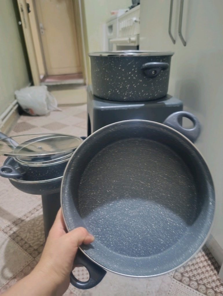granit tava tencere seti 7parca - 6