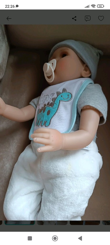 GERÇEKÇİ REBORN BEBEK OYUNCAK BEBEK SİLİKON BEBEK - 6