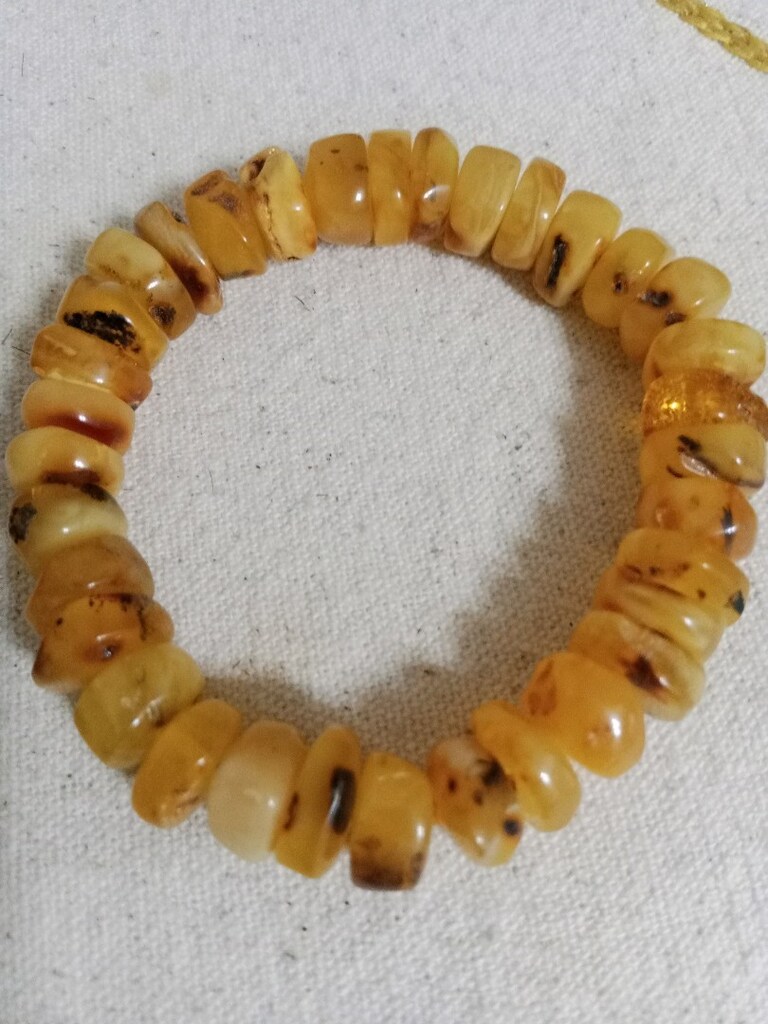 Damla Kehribar bileklik 20 cm 20 gram - 5
