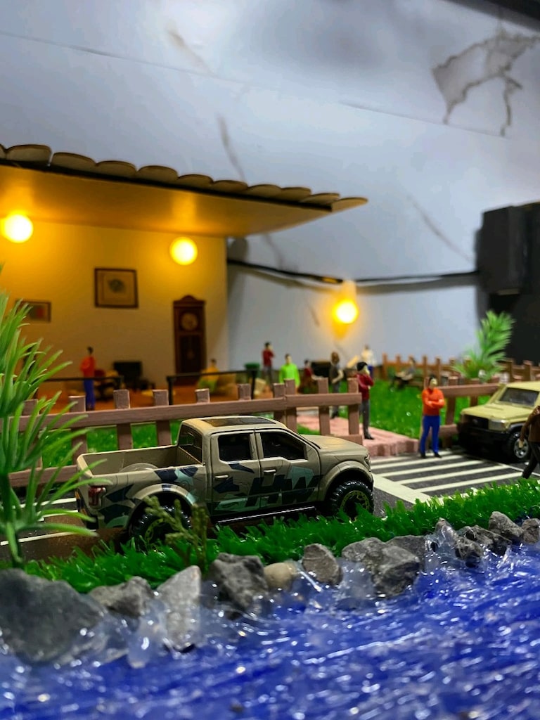 diorama garege koleksiyonluk hediye - 4