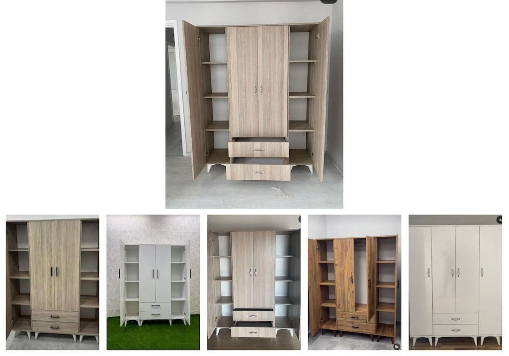 4 kapaklı elbise dolabı eekxbnhvec - 6