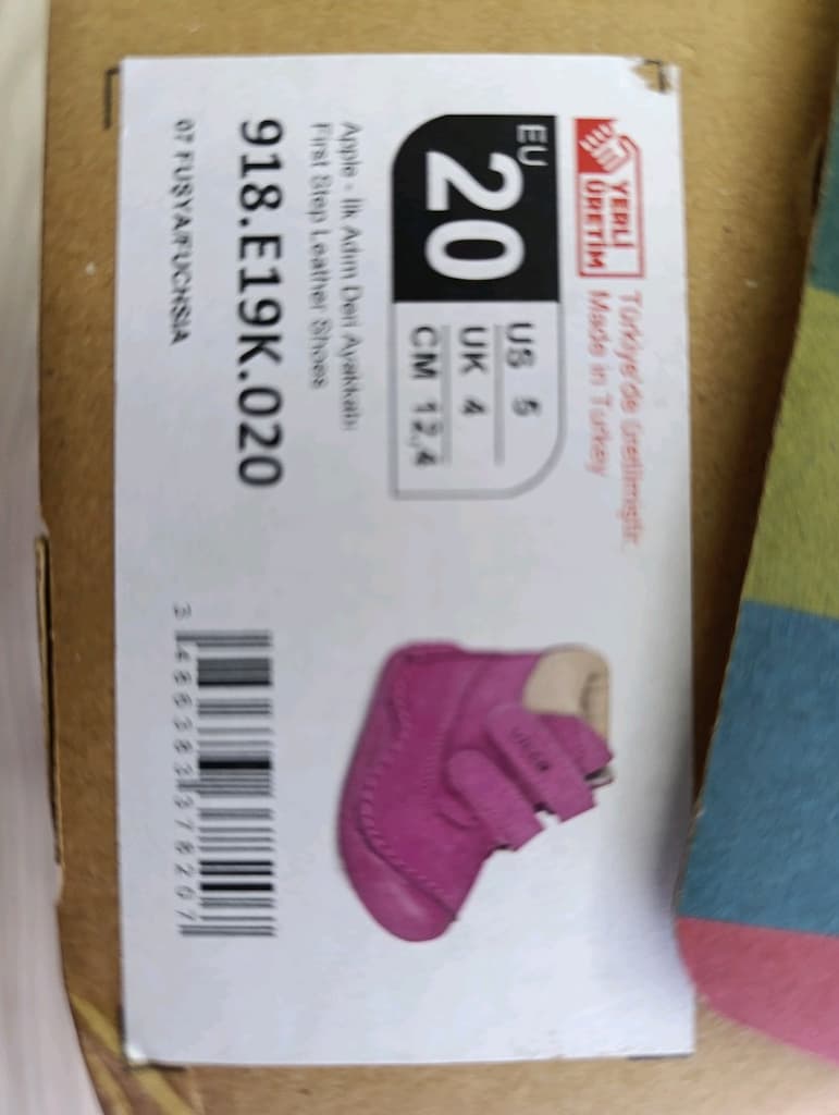vicco ilk adım deri ayakkabı 20 numara fuşya