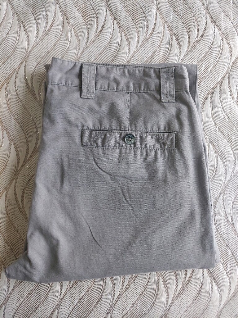 DEFACTO erkek gri ince chino pantolon 30/30 beden - 5