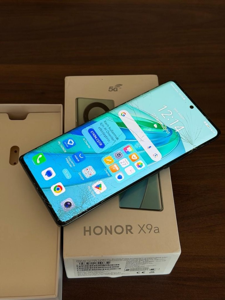Honor X9a 128 gb sorunsuz yurtiçi cihaz dış camı çatlak - 2