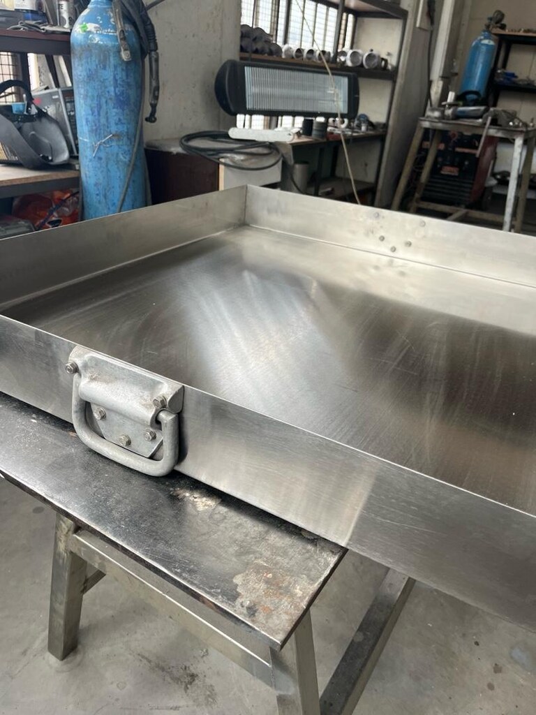 80x90 cm 304 krom paslanmaz tepsi - 4