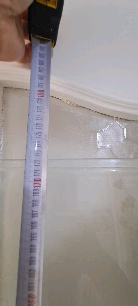 Duşa kabin camları 2 adet 178- 40 , 173- 32 cm cam 5 milim ölçülerde - 6
