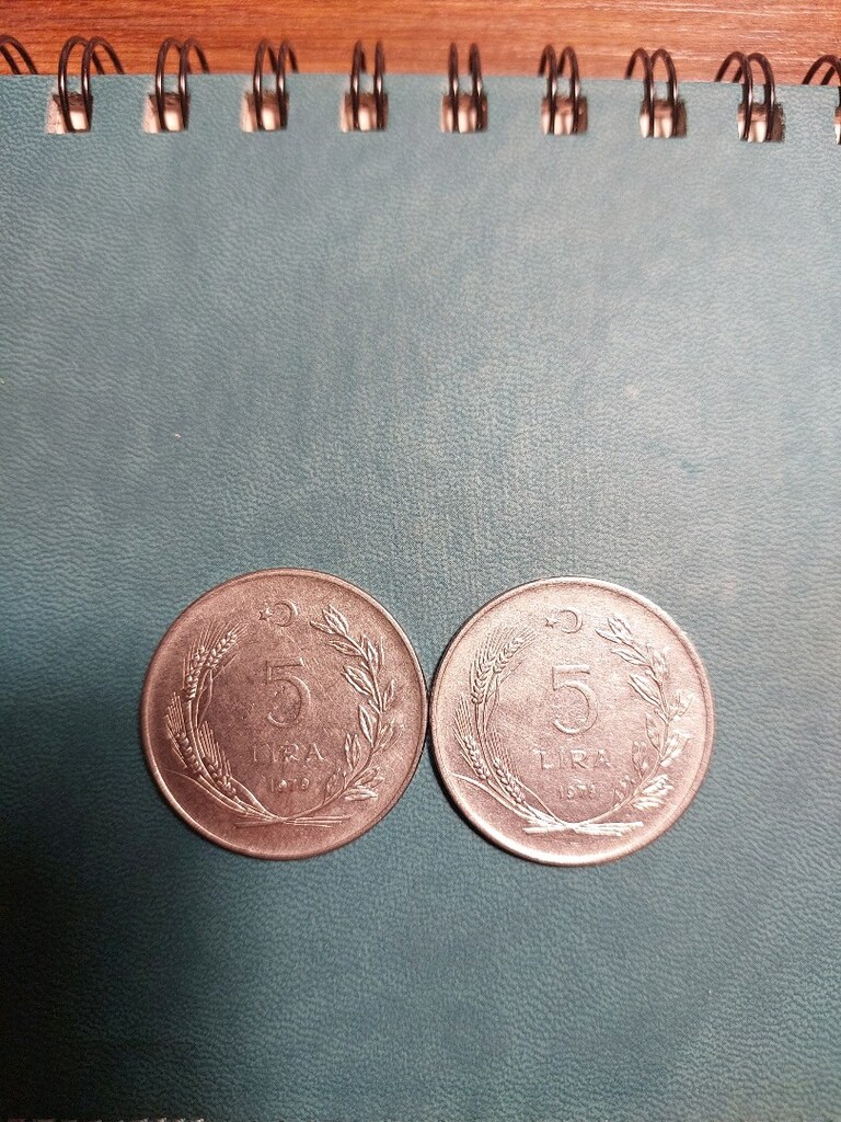 eski madeni 5 tl - 2